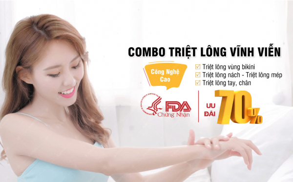 Triệt lông tay tại Hana Beauty spa