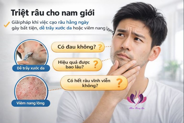 Triệt râu cho nam giới: Có đau không, có vĩnh viễn không, hiệu quả ra sao?